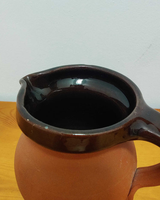 C.H. Brannam Royal Barum Ware — Terracotta Cottage Jug, Devon c.1930