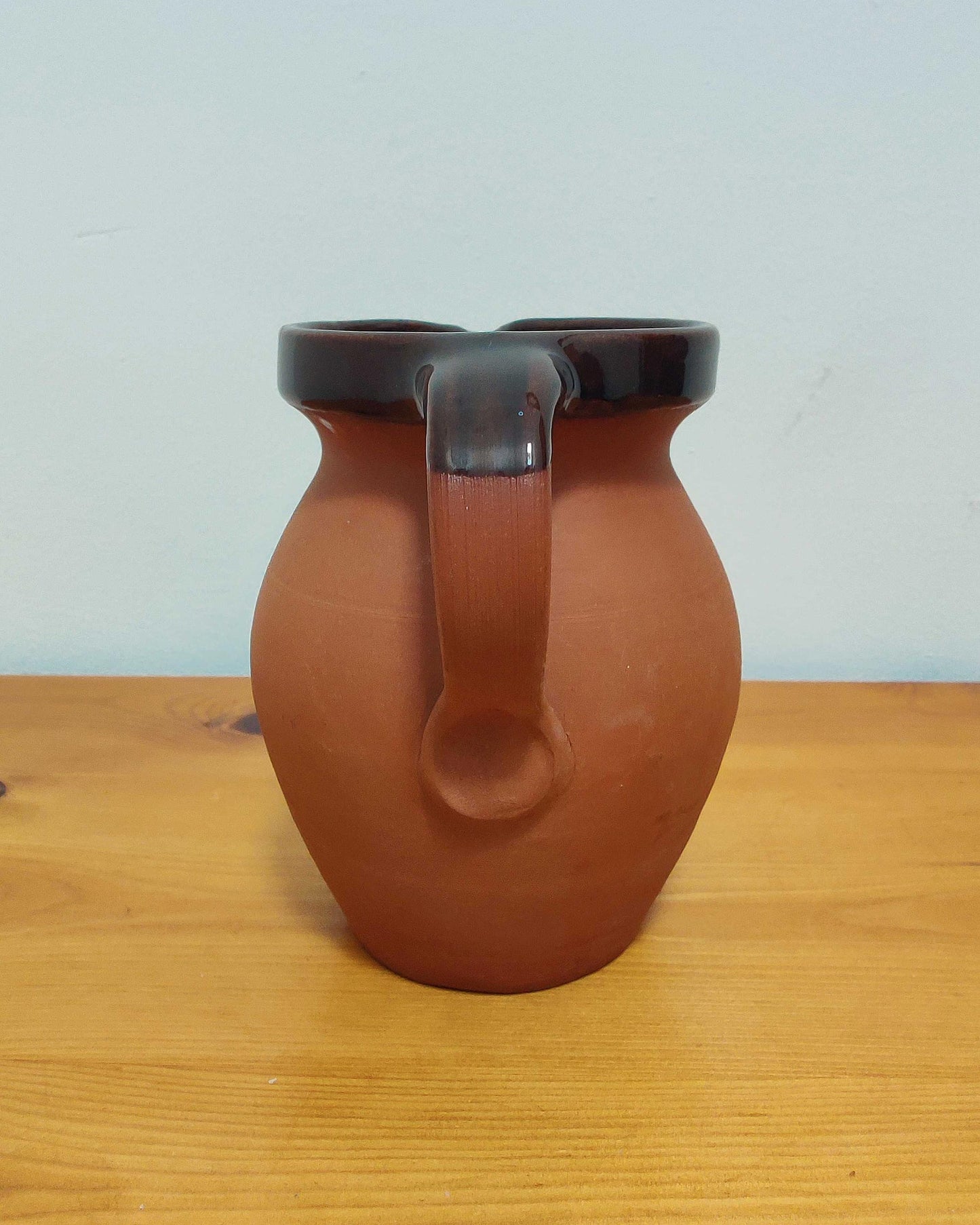 C.H. Brannam Royal Barum Ware — Terracotta Cottage Jug, Devon c.1930