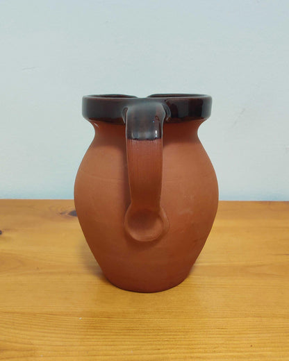 C.H. Brannam Royal Barum Ware — Terracotta Cottage Jug, Devon c.1930