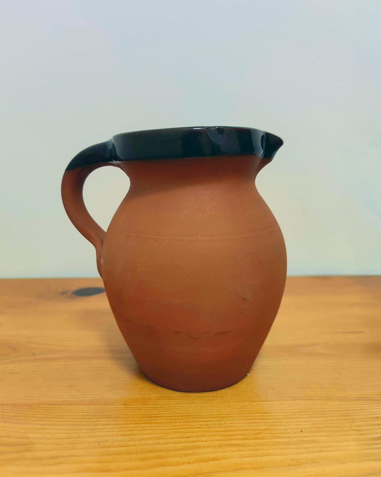 C.H. Brannam Royal Barum Ware — Terracotta Cottage Jug, Devon c.1930