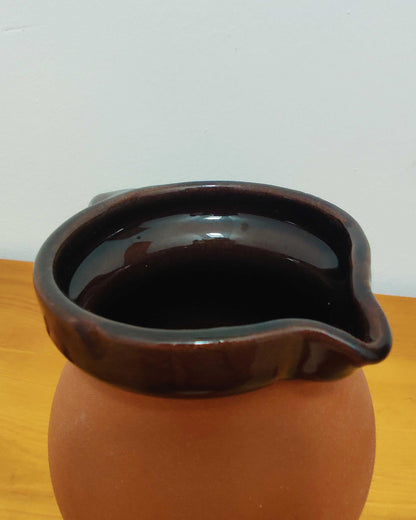 C.H. Brannam Royal Barum Ware — Terracotta Cottage Jug, Devon c.1930