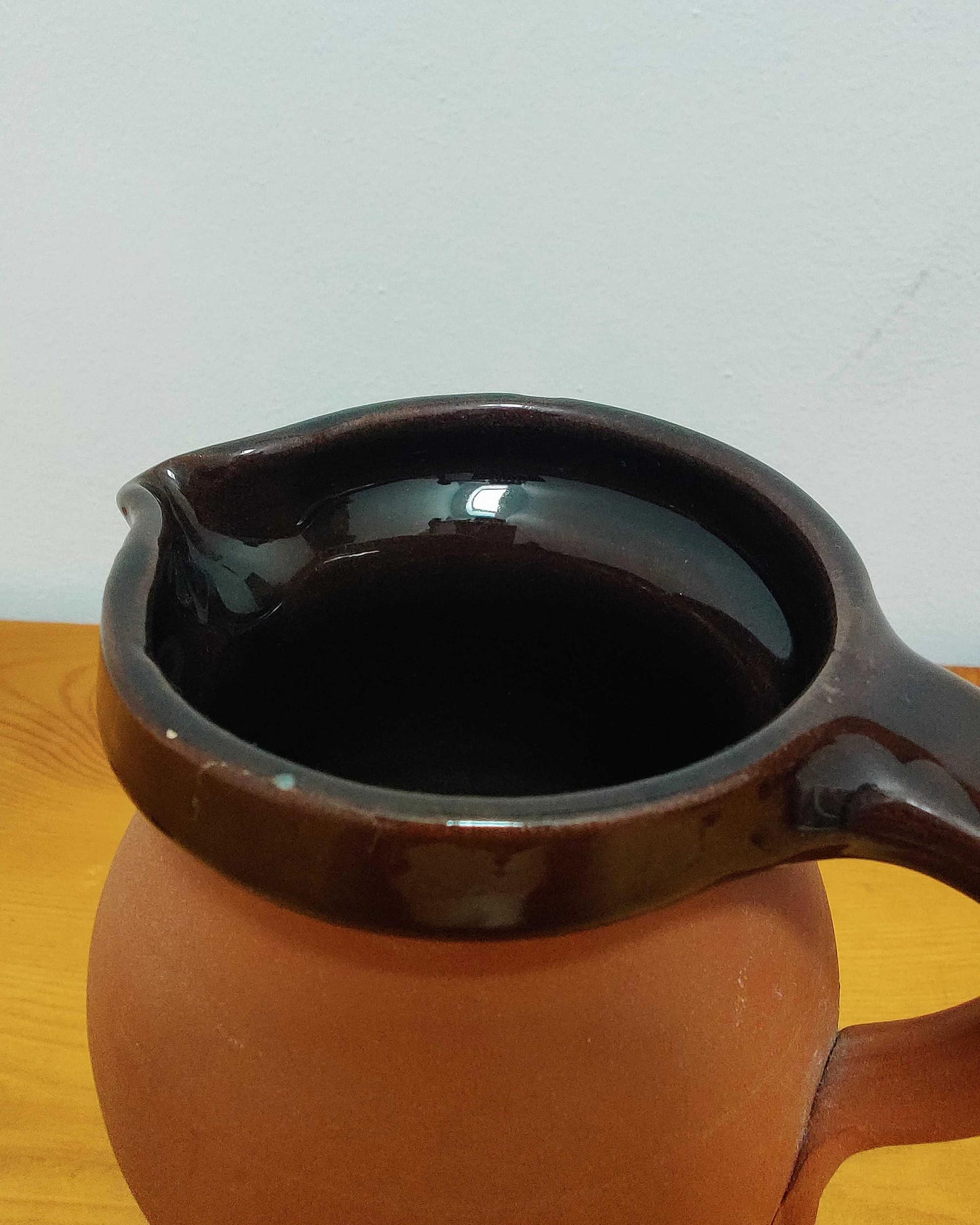 C.H. Brannam Royal Barum Ware — Terracotta Cottage Jug, Devon c.1930