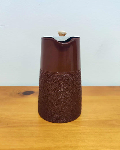 Gibsons & Sons - Stoneware Coffee Pot with Metal Flip Lid, Burslem c.1920