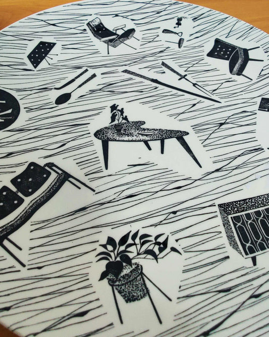 Ridgway Homemaker Dinner Plate - Enid Seeney, England c.1960