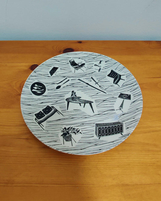 Ridgway Homemaker Dinner Plate - Enid Seeney, England c.1960
