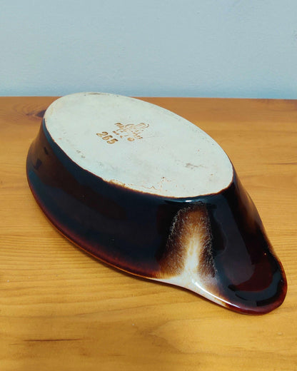 Pfaltzgraff Gourmet Brown - No.265 Oval Au Gratin Dish, USA, c.1950s–1980s
