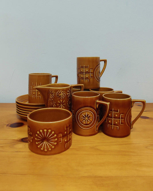 Portmeirion Totem Coffee Set - Susan Williams-Ellis, England c.1960