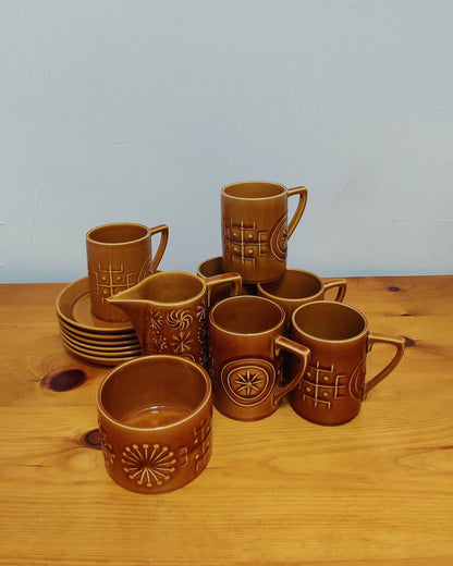 Portmeirion Totem Coffee Set - Susan Williams-Ellis, England c.1960