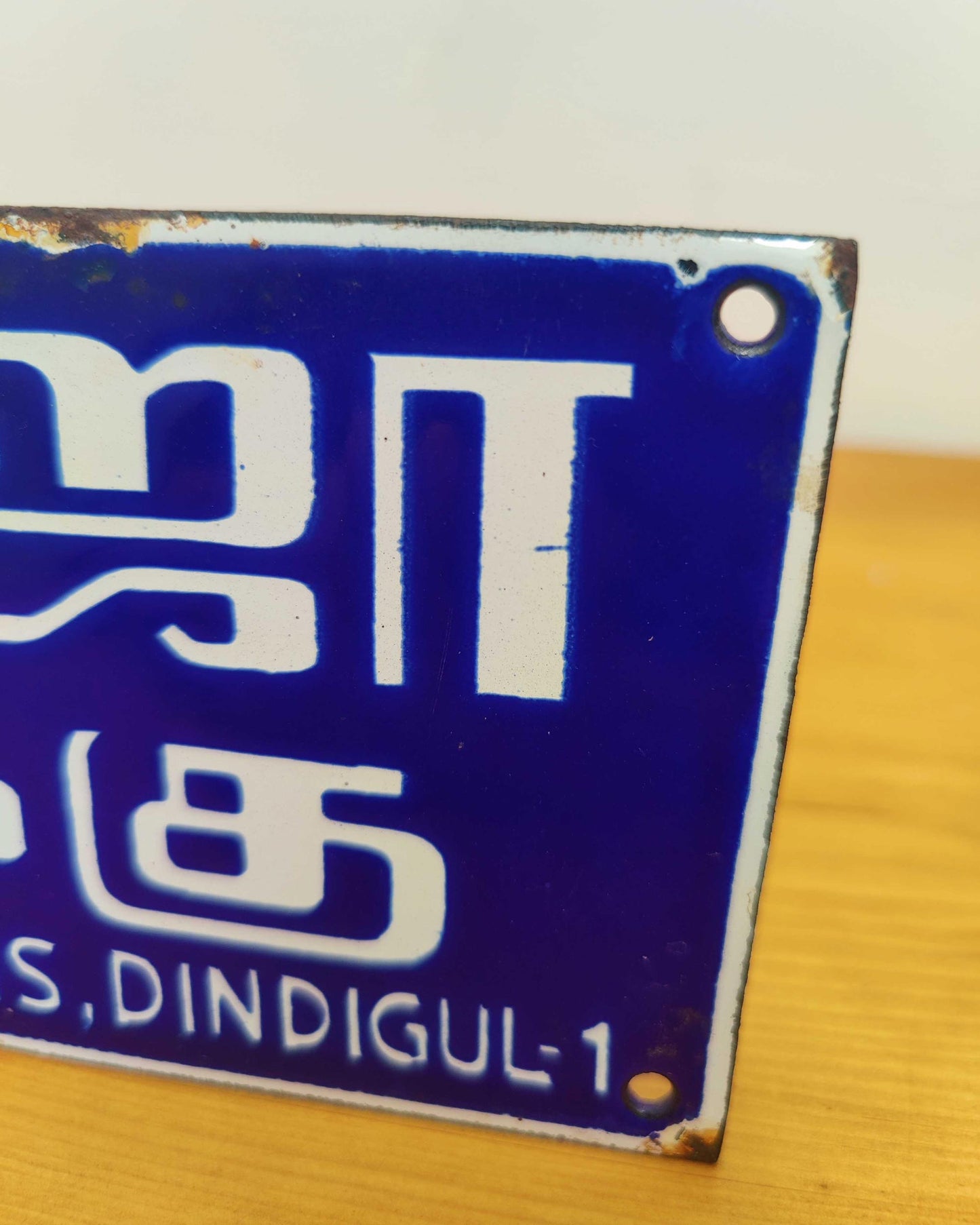 Roja Pakku Vitreous Enamel Advertising Sign - Tamil Nadu, India, c.1960