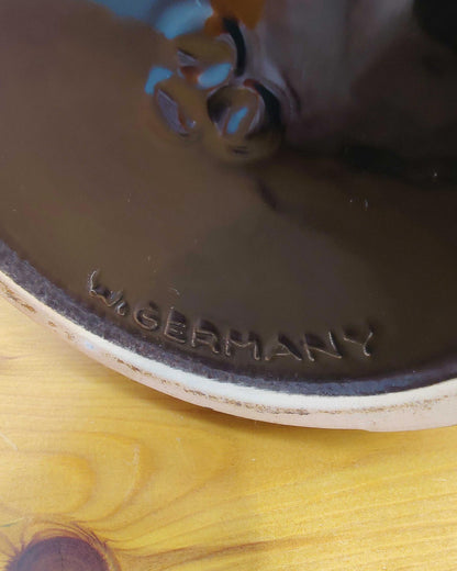 Scheurich Keramik West German Rumtopf Preserving Jar - Volcanic Red Flambé Glaze, Model 865-31, c.1970