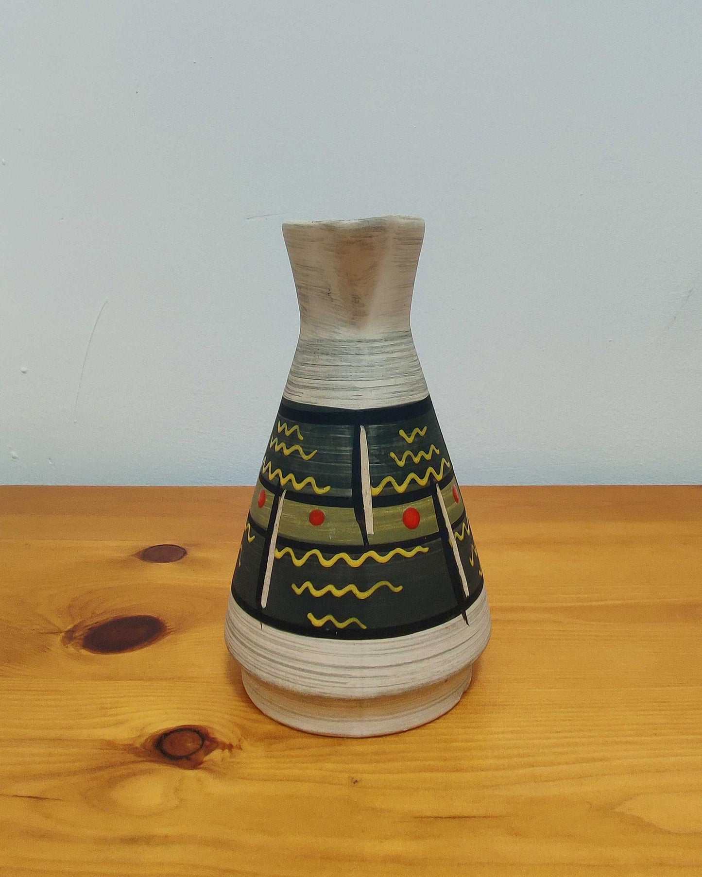 Bay Keramik Handle Vase - 266-17, West Germany c.1960