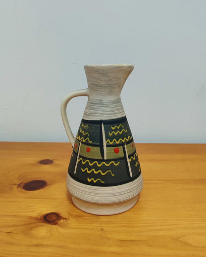 Bay Keramik Handle Vase - 266-17, West Germany c.1960